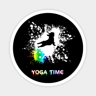 French bulldog and yoga pose Magnet